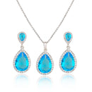 Zircon Water Drops Jewelry Set