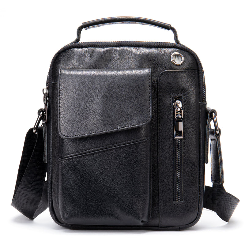 Men's Business Leather Crossbody Bag