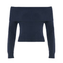 Solid Color Slim Fit Sweater