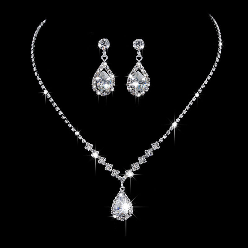 Rhinestone Zircon Jewelry Set