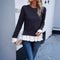 Casual Solid Color Round Neck Sweater