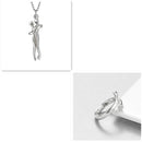 Love Hug Necklace Unisex Men Women Couple Jewelry Simple Temperament Clavicle Chain Valentines Day Lover Gift