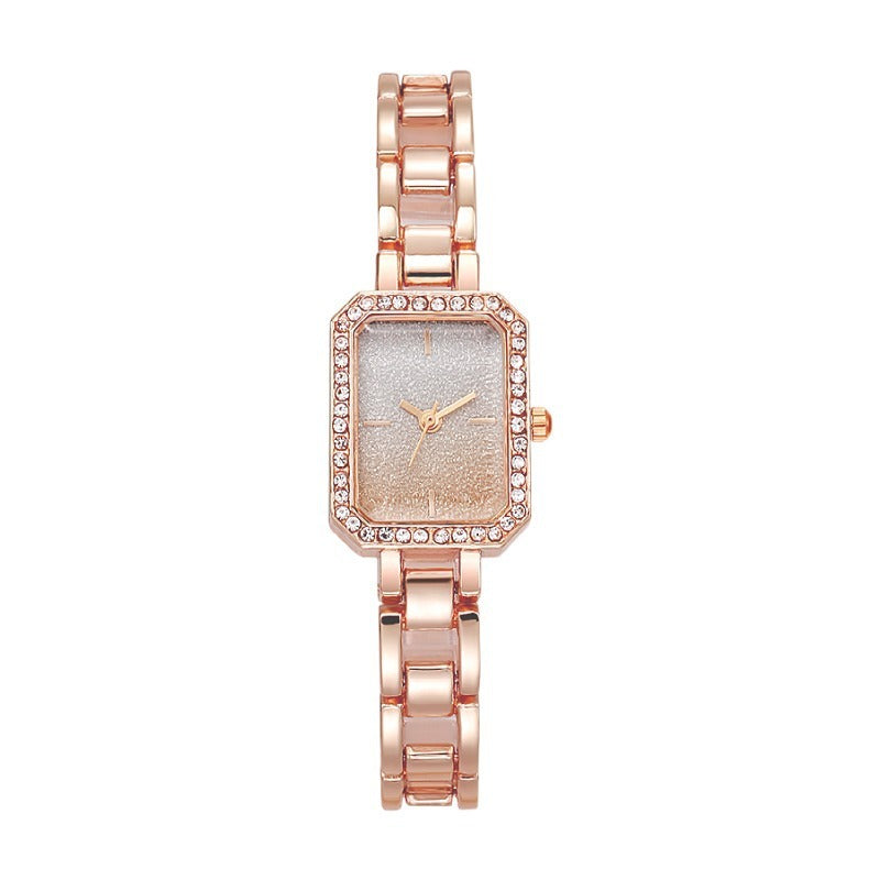 Rhinestone Compact Temperamental Women's Watch