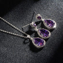 Zircon Water Drops Jewelry Set