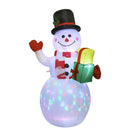 Christmas LED Lights Glowing Santa Tree Snowman Inflatable Doll Outdoor Yard Garden Decor