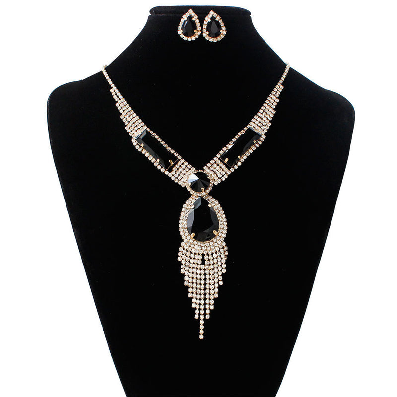 Tassel Diamond Bridal Jewelry Set