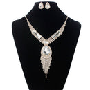 Tassel Diamond Bridal Jewelry Set