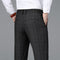 Men's Casual Business Plaid Trousers