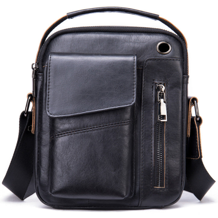 Men's Business Leather Crossbody Bag