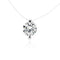 Multi-claw Diamond Zircon Pendant Necklace