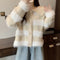 Winter Sweater Coat For Women Mink Fur