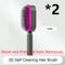 Self Cleaning Hair Brush For Women One-key Cleaning Hair Loss Airbag Massage Scalp Comb Anti-Static Hairbrush