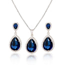 Zircon Water Drops Jewelry Set