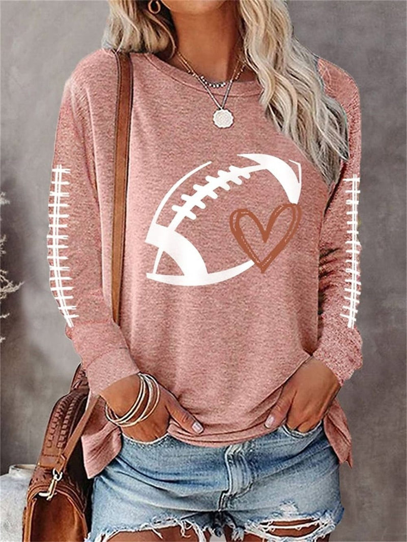 Round Neck Long Sleeve Plus Size Hoodie