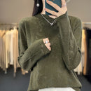 Half Turtleneck Hollow Out Sweater