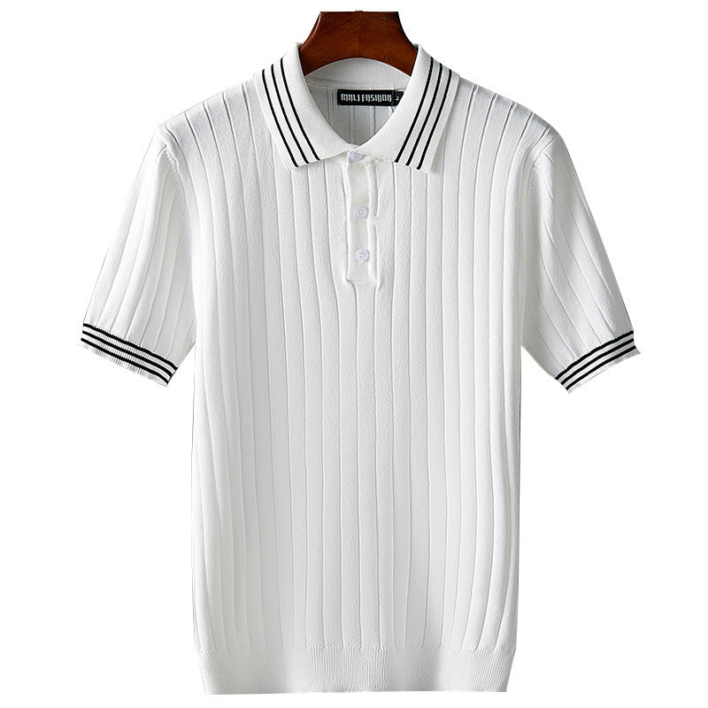 Ice Silk Short Sleeve Polo Shirt