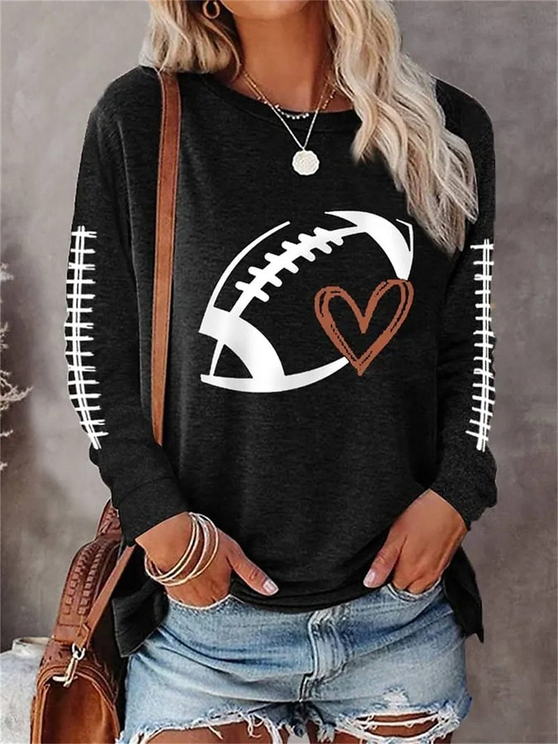 Round Neck Long Sleeve Plus Size Hoodie