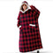 Winter TV Hoodie Blanket Winter Warm Home Clothes Women Men Oversized Pullover With Pockets