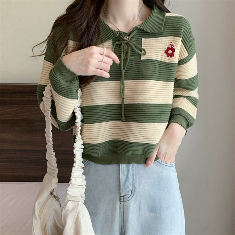 Autumn New Fashion Striped Top