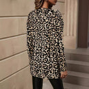 Leopard Cardigan Sweater Coat