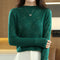 Half Turtleneck Hollow Out Sweater