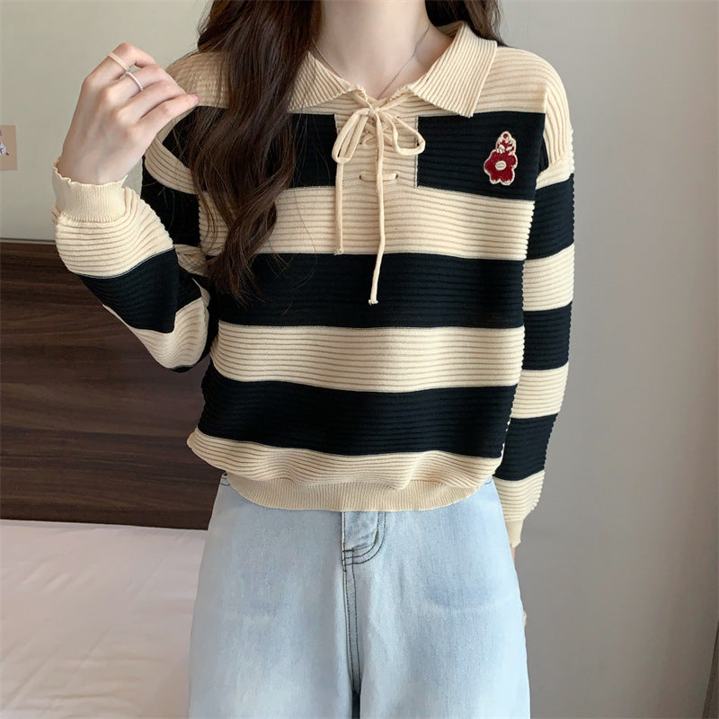 Autumn New Fashion Striped Top