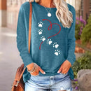 Round Neck Long Sleeve Plus Size Hoodie