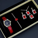 Five-piece Square Jewelry Watch