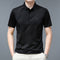 Lapel Ice Silk Polo Shirt