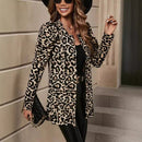 Leopard Cardigan Sweater Coat