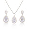 Zircon Water Drops Jewelry Set