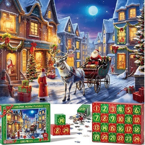 New 24 Boxes Christmas Advent Calendar Puzzle