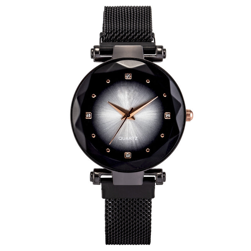 Starry Quartz Lazy Magnet Strap Watch