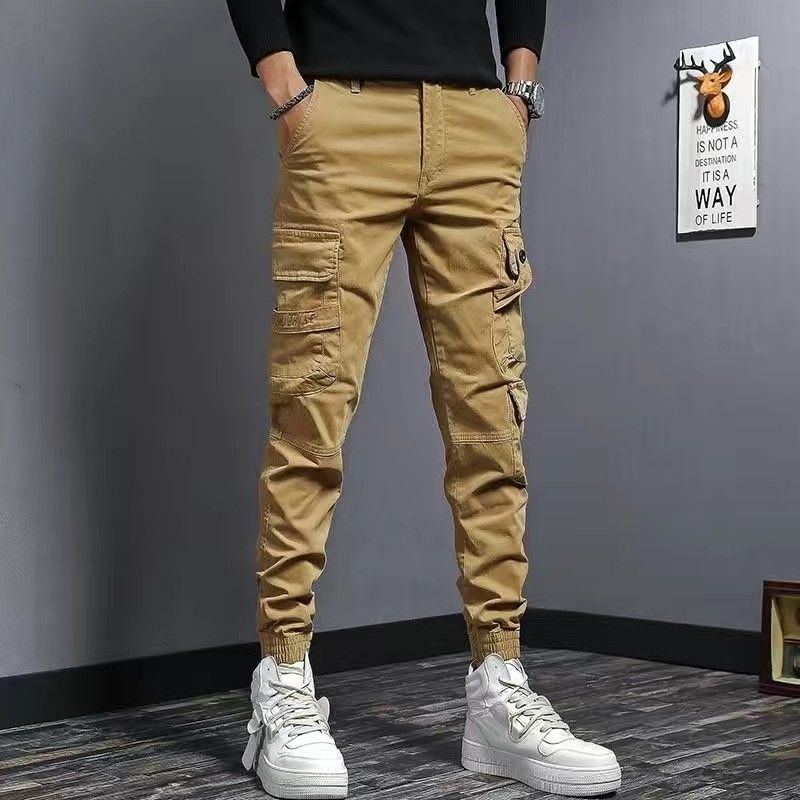 Slim Fit Elastic Casual Denim Pants