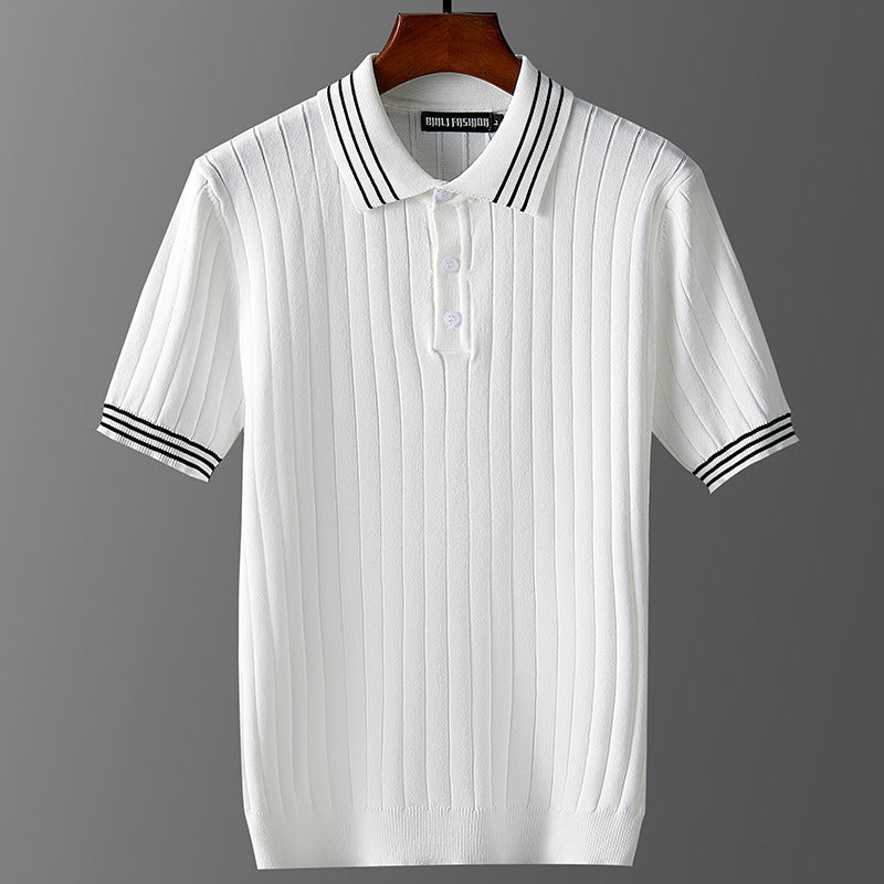 Ice Silk Short Sleeve Polo Shirt