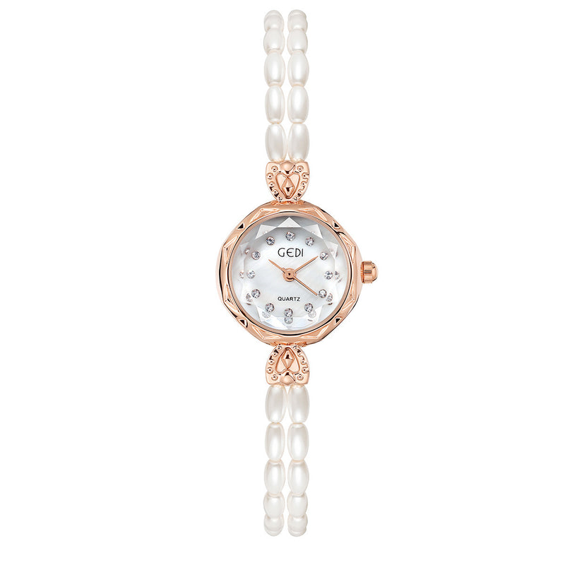 Luxury Pearls Strap Watch