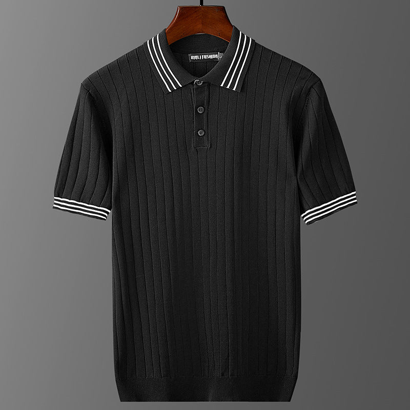 Ice Silk Short Sleeve Polo Shirt