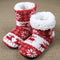 Christmas Elk Floor Shoes Indoor Socks Shoes Warm Plush House Slippers