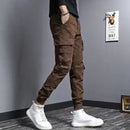 Slim Fit Elastic Casual Denim Pants