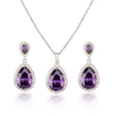 Zircon Water Drops Jewelry Set