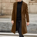 Men's Long Trench Coat Woolen Coat