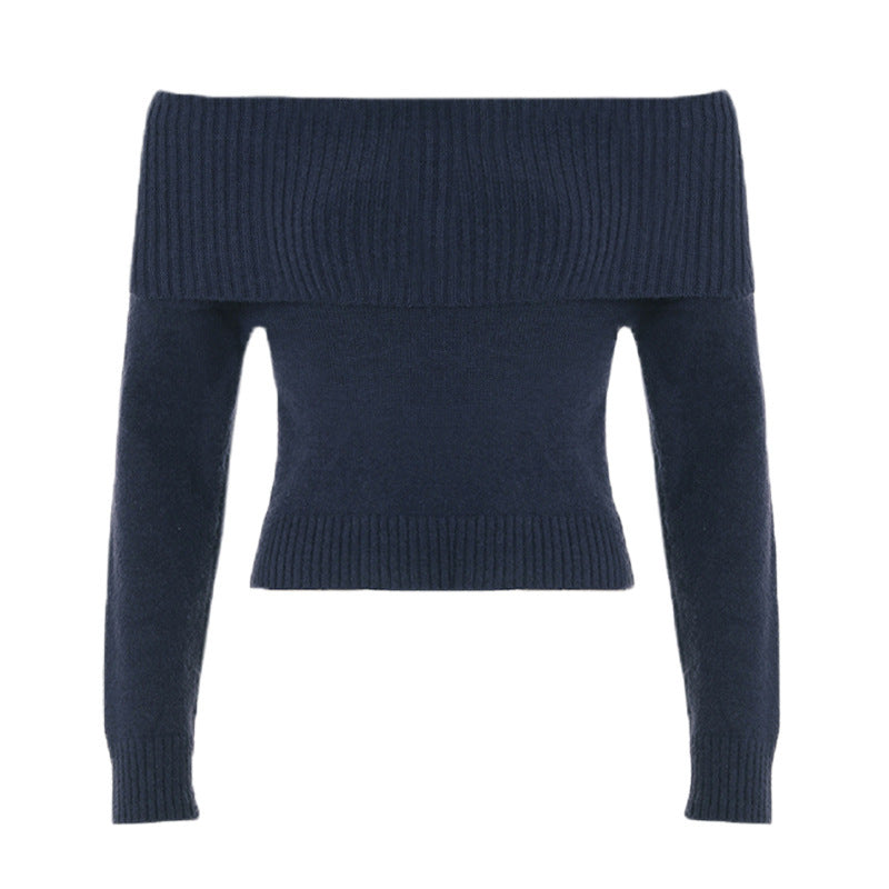 Solid Color Slim Fit Sweater