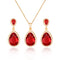 Zircon Water Drops Jewelry Set